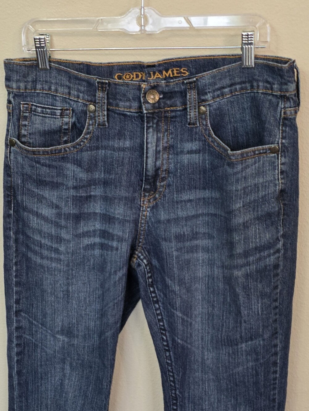 Cody James Medium Wash Straight Leg Cotton Blend Casual Blue Jeans Mens 32 X32 - Picture 6 of 14